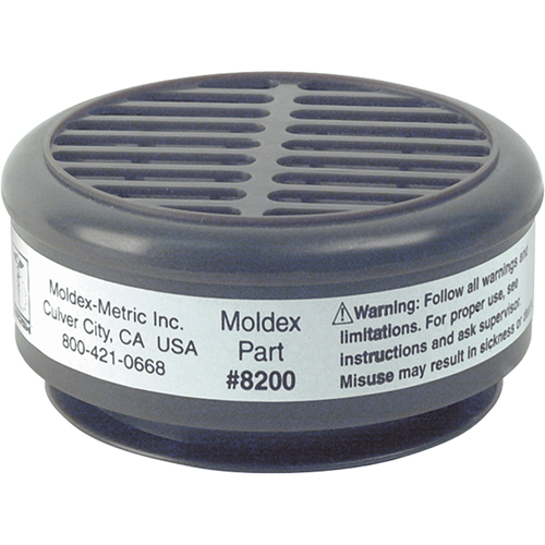 Moldex 8200 Cartouches de rechange de la s&eacute;rie 8000, Cartouche gaz/vapeur, Gaz acide