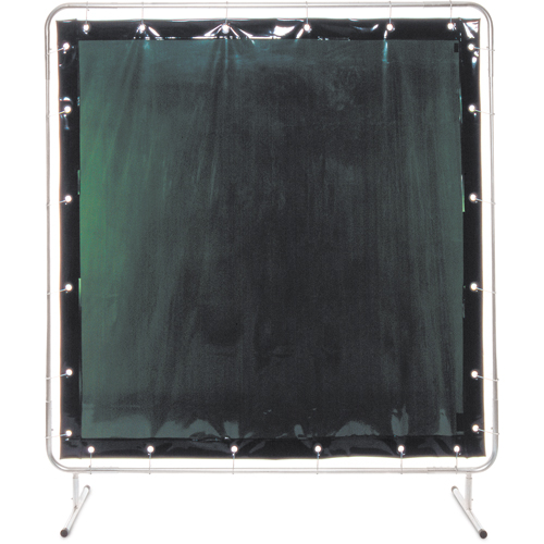 Welding Screen and Frame, Green, 5' x 9' SE985 Shop Welding Screens