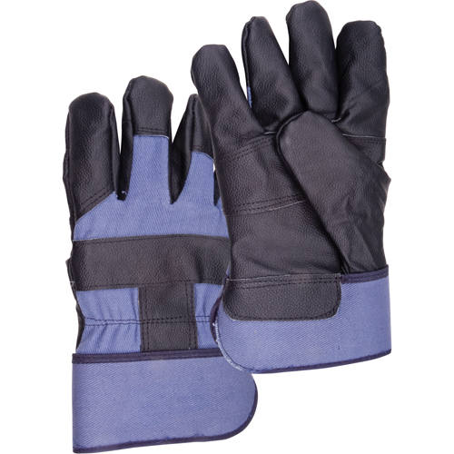 Zenith Safety Products SEA198 Blue Winter-Lined Work Gloves, Large, Grain Furniture Palm, Cotton Fleece Inner Lining