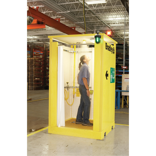 BRADLEY Bradley® Indoor Enclosed Safety Showers SEA266 (S19372) Shop