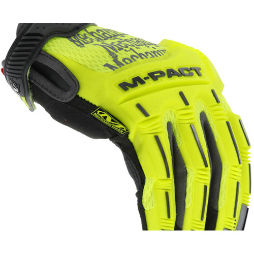 Mechanix Wear SMP-91-011 M-Pact&reg; High-Visibility Yellow Gloves, Synthetic Palm, Size X-Large
