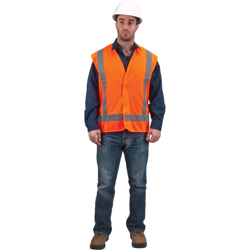 Produits de sécurité Zenith SEB701 Veste de s&eacute;curit&eacute; pour la circulation, Orange haute visibilit&eacute;, 2T-Grand, Polyester