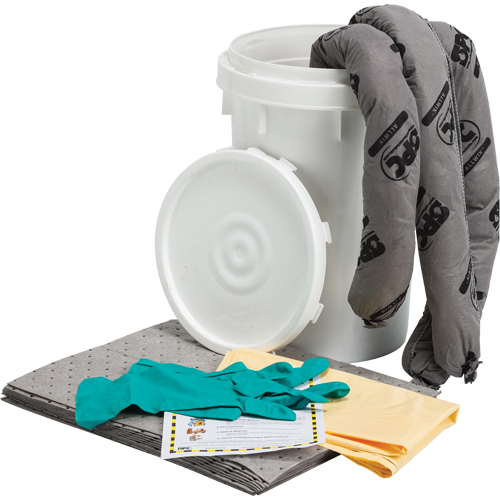 SPC SKA-BKT Spill Kit, Universal, Pail, 9 US gal. Absorbancy