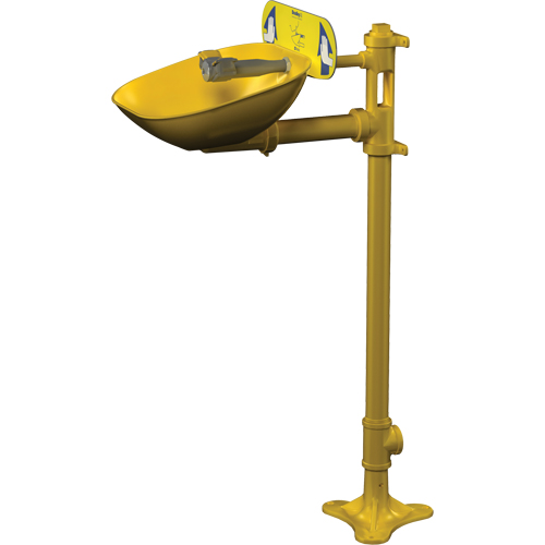 Bradley S19214EW Halo Eyewash Stations, Pedestal Installation, Plastic Bowl
