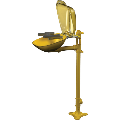 Bradley S19214PDCFW Halo Face/Eyewash Stations, Pedestal Installation, Plastic Bowl