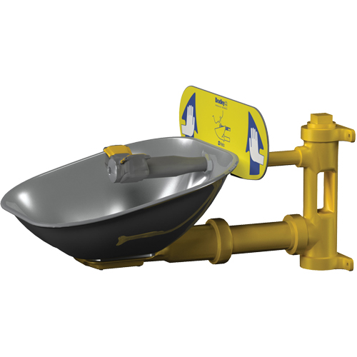 Bradley S19224B Halo Eyewash Stations, Wall-Mount Installation, Stainless Steel Bowl