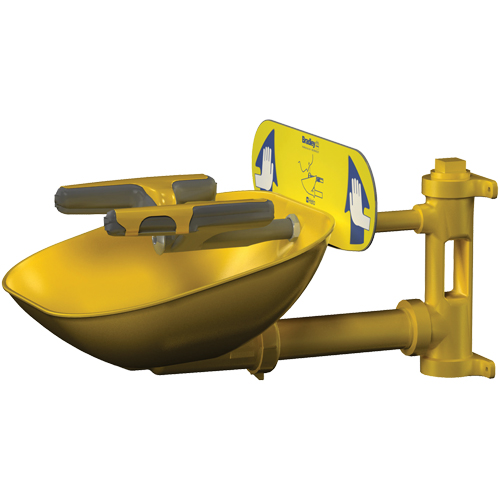 Bradley S19224FW Halo Face/Eyewash Stations, Wall-Mount Installation, Plastic Bowl