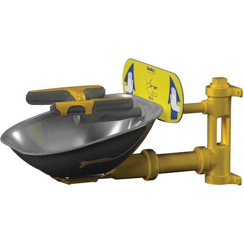 Bradley S19224T Halo Face/Eyewash Stations, Wall-Mount Installation, Stainless Steel Bowl