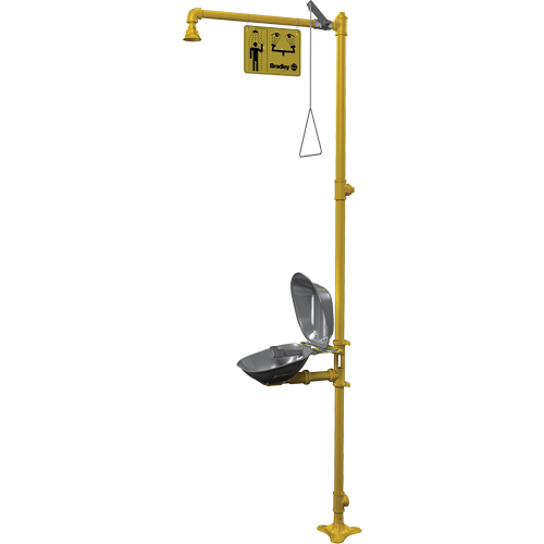 Bradley S19314DC Halo Combination Emergency Shower & Eyewash Station