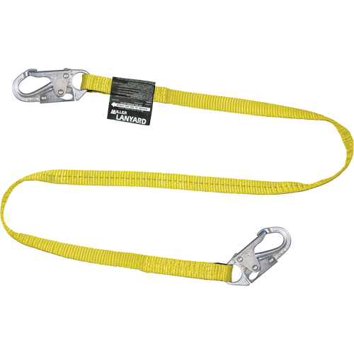 PIP Global Safety 213WLS-Z7/6FTYL Miller&reg; Web Lanyard, 1 Legs, 6', CSA Class B, Polyester
