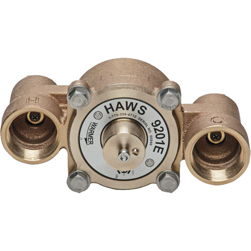 HAWS Thermostatic Mixing Valves, 31 GPM SEC205 (9201E) Shop Emergency Eyewash Thermostatic