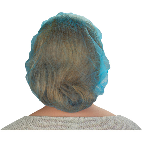 Produits de sécurité Zenith SEC378 Bonnets bouffants non tiss&eacute;s, Polypropyl&egrave;ne, 21"/Grand, Bleu