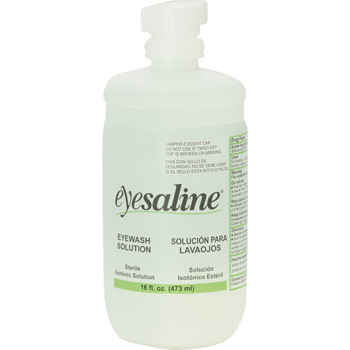 PIP Global Safety 32-000454-0000-H5 Bouteilles de solution saline pour douche oculaire, Bouteille Plein, 16 oz