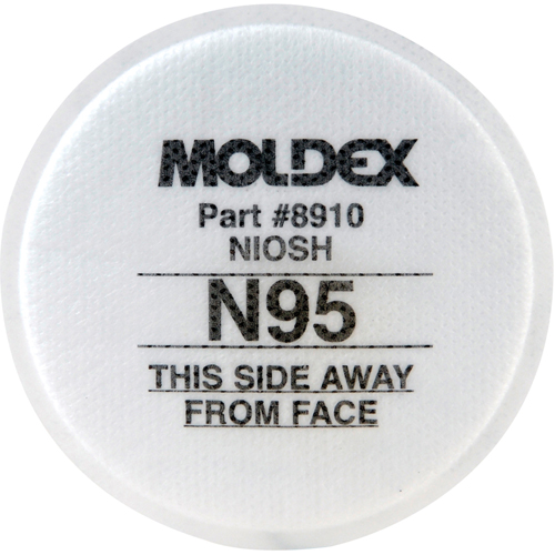 Moldex 8910 Filtres pour respirateur s&eacute;rie 7000/9000, Filtre contre les particules, Filtre N95