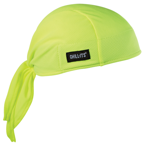 Ergodyne 12476 Chill-Its&reg; 6615 Cooling Dew Rags, High Visibility Lime-Yellow