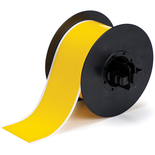 Brady B30C-2250-569-YL Low-Halide B-569 Tape, Polyester, Yellow, 2.25" Width