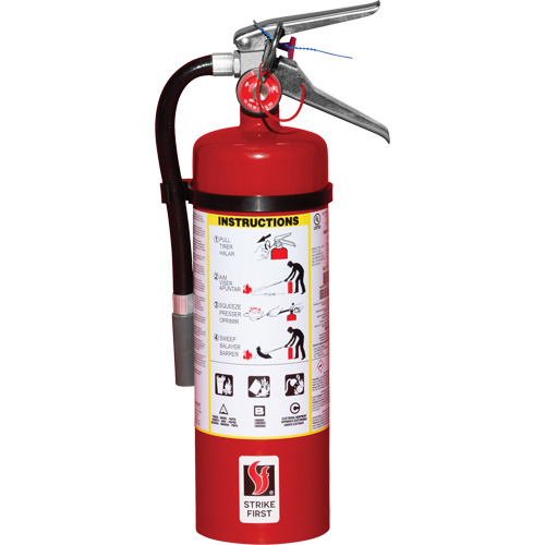 Strike First Corporation SFABC340VB Fire Extinguisher, ABC, 5 lbs. Capacity