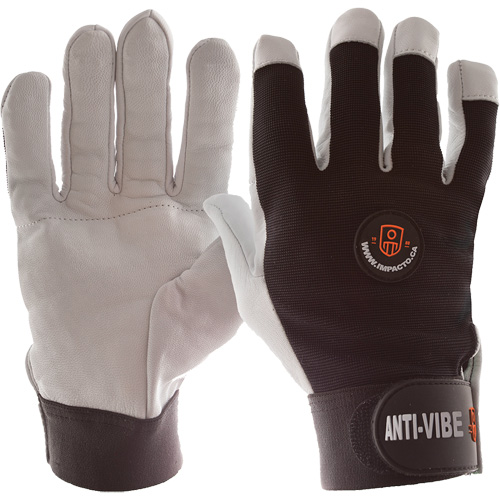 Impacto BG413M Gants antivibrations Air Glove, Taille Moyen, Paume Cuir perl&eacute;