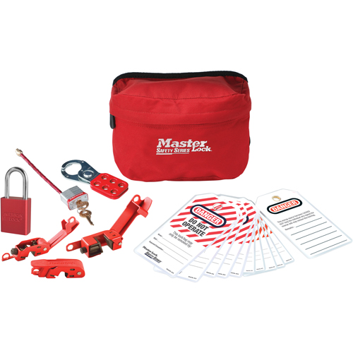 Master Lock S1010 Ensemble de verrouillage pour la s&eacute;curit&eacute; personnelle - pochette compacte seulement, Ensemble Espace clos