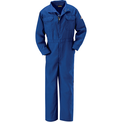 Bulwark CNB6RB-RG-46 Flame-Resistant Premium Coveralls, Size 46, Royal Blue, 5.1 cal/cm²