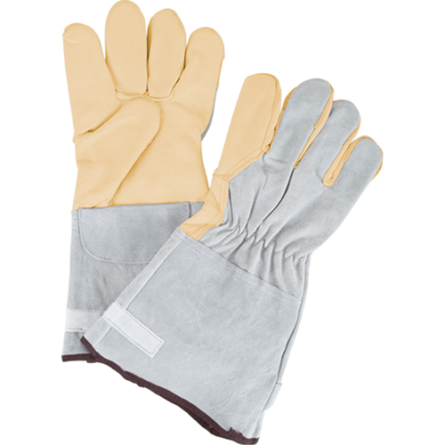 Zenith Safety Products SEE289 Standard-Duty Snug Wrist Work Gloves, Large, Grain Cowhide Palm
