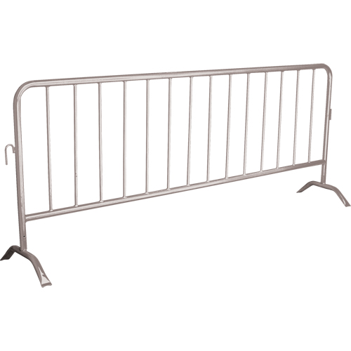 Zenith Safety Products SEE395 Portable Barrier, Interlocking, 102" L x 40" H, Silver