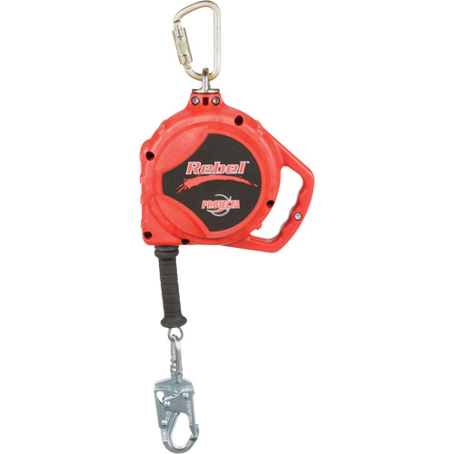 3M Protecta Fall Protection 3590502 Rebel Self Retracting Lifeline, 33', Galvanized Steel, Swivel