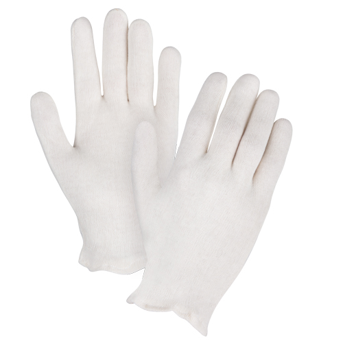 Zenith Safety Products SEE785 Mediumweight Inspection Gloves, Poly/Cotton, Hemmed Cuff, Ladies