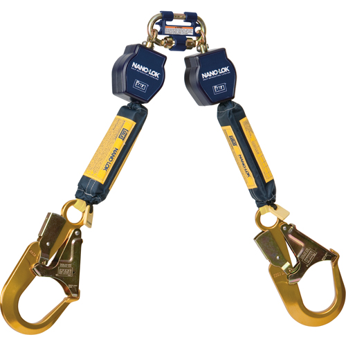 3M DBI Sala Protection Contre Les Chutes 3101283 Cordages de s&eacute;curit&eacute; autor&eacute;tractables Nano-Lok, 6', Sangles, Pivotant