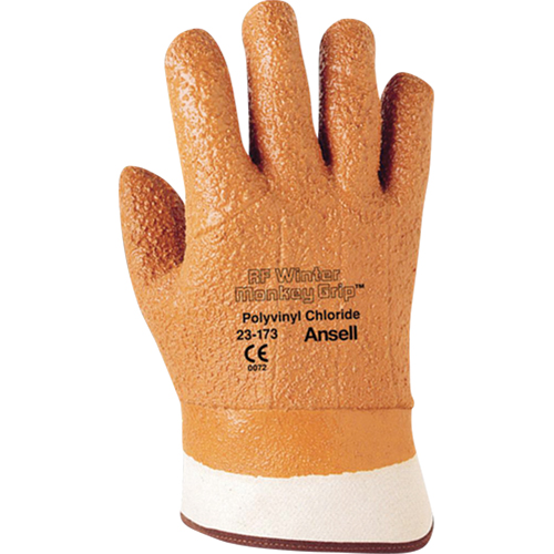 Ansell 23173100 Winter Monkey Grip&reg; 23-173 Glove, 10/X-Large, PVC Coating, Foam Shell