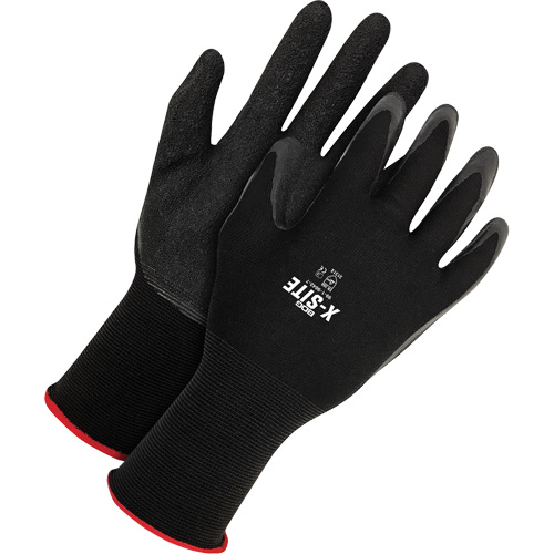 Bob Dale Gloves 99-1-9842-7 X-Site Coated Gloves, Small, Latex Coating, 15 Gauge, Nylon Shell