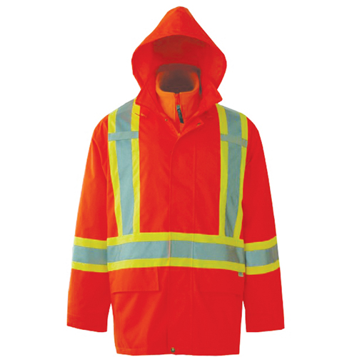 Viking 6400JO-M Journeyman 3-in-1 Safety Jackets, Polyester, High Visibility Orange, Medium