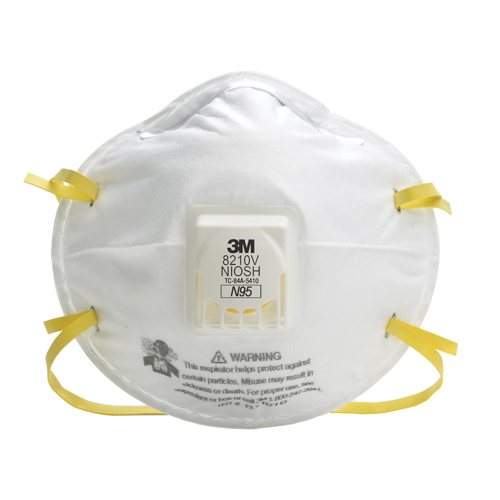 3M 8210V 8210V Particulate Respirators, N95, NIOSH Certified