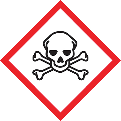 Accuform Signs LZH616PS5 GHS Pictogram Labels, Paper, Roll, 2" L x 2" W