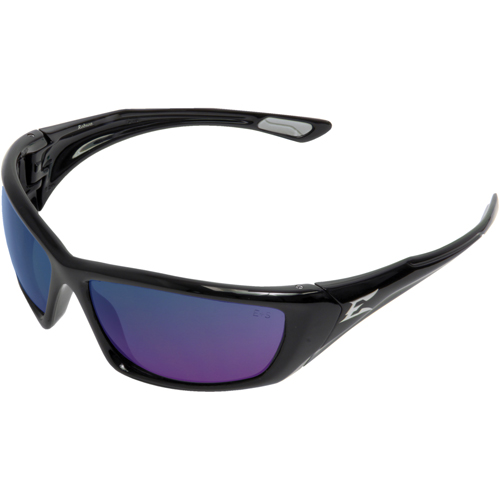 Edge Safety Eyewear TXRAP418 Robson Safety Glasses, Blue/Mirror Lens, Polarized, MCEPS GL-PD 10-12