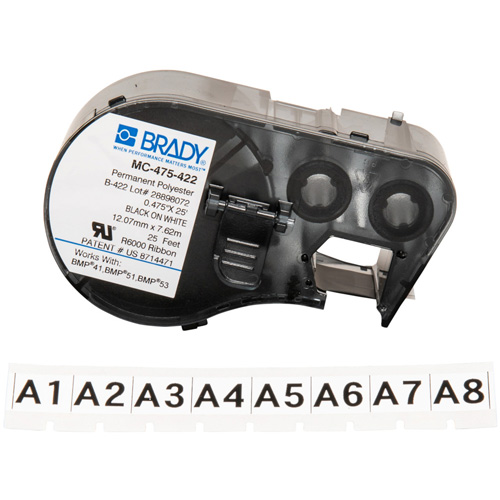 Brady M4C-475-422 Label Maker Cartridge, Black
