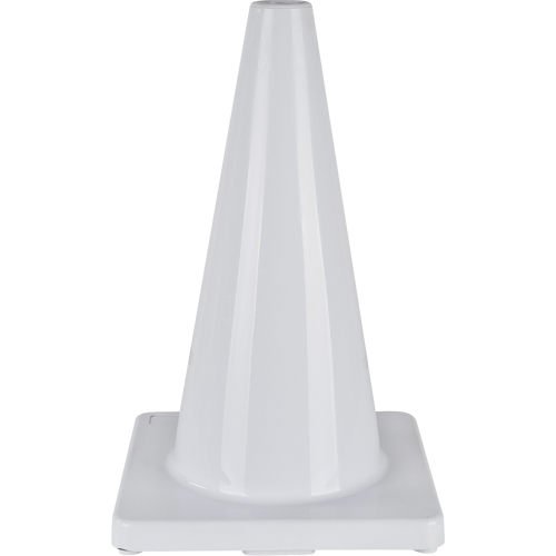 Zenith Safety Products SEH135 Coloured Traffic Cone, 18", White