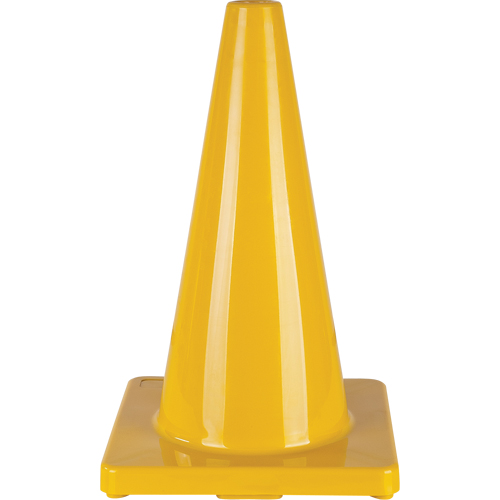Zenith Safety Products SEH137 Coloured Traffic Cone, 18", Yellow