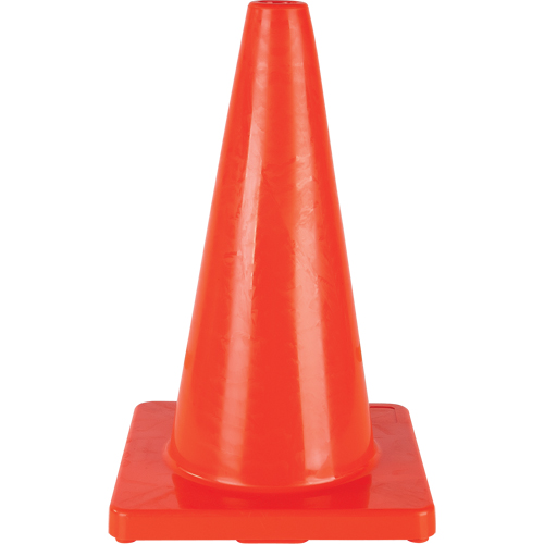 Produits de sécurité Zenith SEH138 C&ocirc;ne de couleur pour la signalisation, 18", Orange