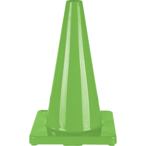 Zenith Safety Products SEH139 Coloured Traffic Cone, 18", Green