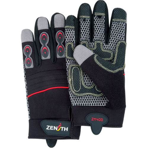 Zenith Safety Products SEH739 ZM400 Premium Mechanic's Gloves, Synthetic Palm, Size Medium