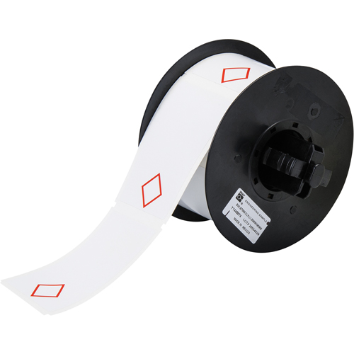 Brady B30-260-7569-CLP1 B-7569 Pre-Printed GHS/CLP Chemical Labels, Vinyl, Red/White, 2.170" Width