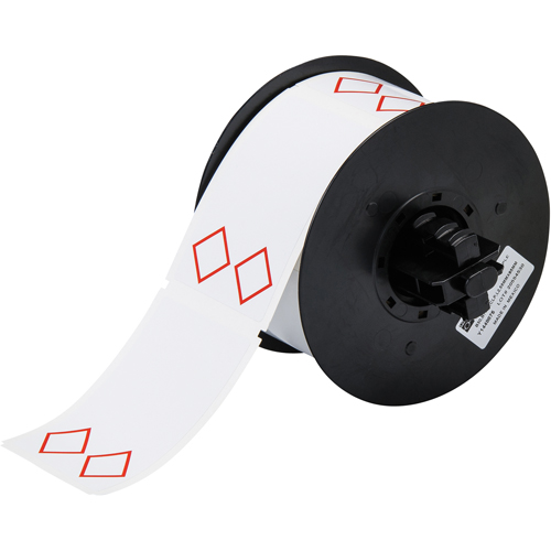 Brady B30-260-7569-CLP2 B-7569 Pre-Printed GHS/CLP Chemical Labels, Vinyl, Red/White, 2.170" Width