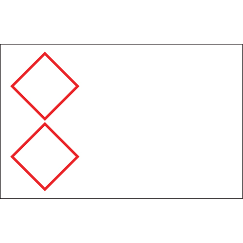 Brady B30-262-7569-CLP2 B-7569 Pre-Printed GHS/CLP Chemical Labels, Vinyl, Red/White, 4.130" Width