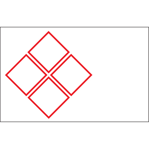 Brady B30-260-7569-CLP4B B-7569 Pre-Printed GHS/CLP Chemical Labels, Vinyl, Red/White, 2.170" Width
