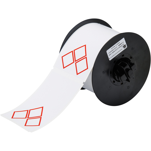 Brady B30-261-7569-CLP3A &eacute;tiquettes pr&eacute; imprim&eacute;es pour produits chimiques GHS/CLP B-7569, Vinyle, Rouge/Blanc, Largeur de 2,950"