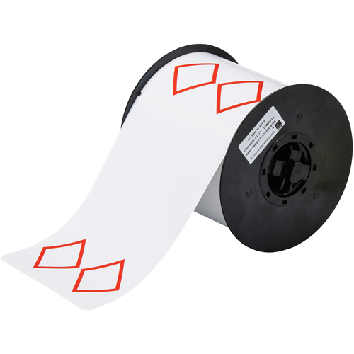 Brady B30-262-7569-CLP2 B-7569 Pre-Printed GHS/CLP Chemical Labels, Vinyl, Red/White, 4.130" Width