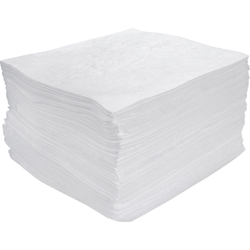 Zenith Safety Products SEH942 Premium Meltblown Sorbent Pads, Oil Only, 15" x 17", 30 gal. Absorbancy