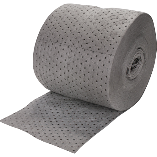 Zenith Safety Products SEH965 Premium Bonded Sorbent Rolls, Heavyweight, 150' L x 15" W, 25 gal. Absorbancy