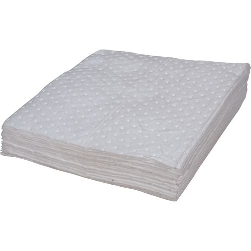 Zenith Safety Products SEH968 Premium Bonded Sorbent Pads, Oil Only, 15" x 17", 8 gal. Absorbancy